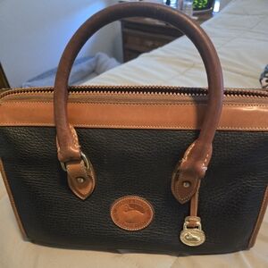 Vintage Dooney geniune leather double handle bag
